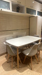 Table 140/90cm + 6 chaises